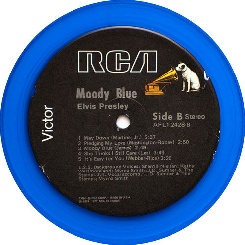 Elvis* : Moody Blue (LP, Album, Blu)
