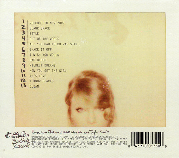 Taylor Swift : 1989 (CD, Album, Sli)