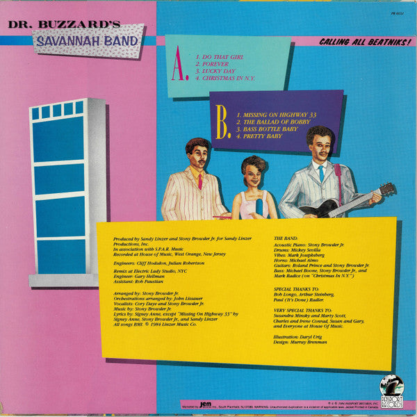 Dr. Buzzard's Savannah Band* : Calling All Beatniks! (LP, Album)