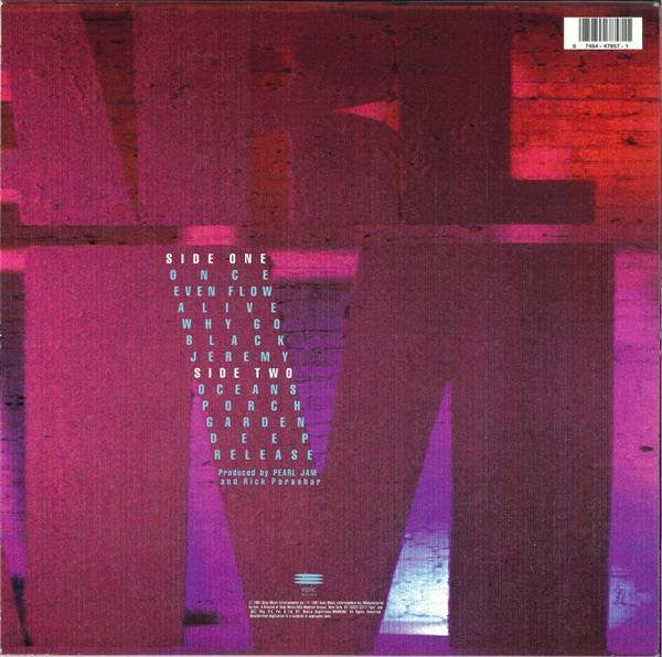 Pearl Jam : Ten (LP, Album, RE)