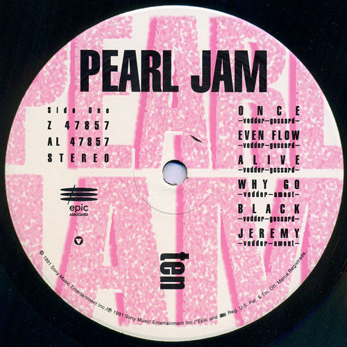 Pearl Jam : Ten (LP, Album, RE)