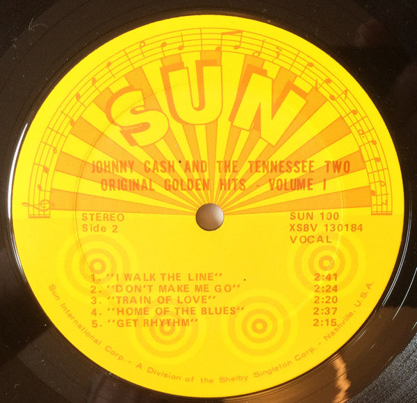 Johnny Cash And The Tennessee Two* : Original Golden Hits Volume I (LP, Comp)