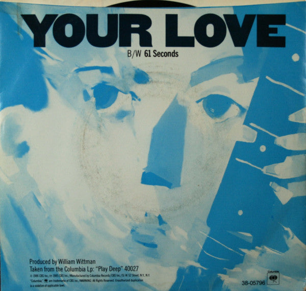 The Outfield : Your Love (7", Single, Styrene, Pit)