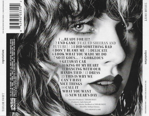Taylor Swift : Reputation (CD, Album, Sli)