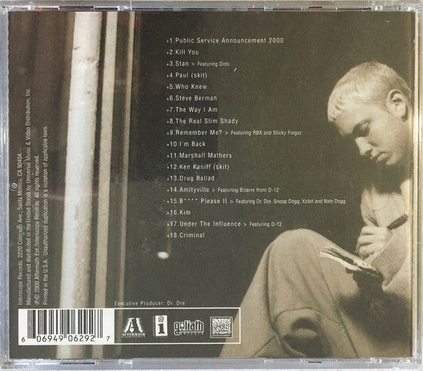 Eminem : The Marshall Mathers LP (CD, Album, RP, Son)