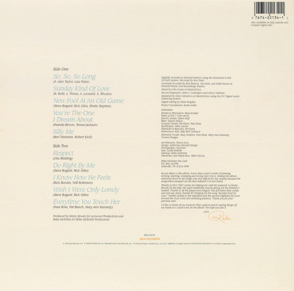 Reba McEntire : Reba (LP, Album, Glo)