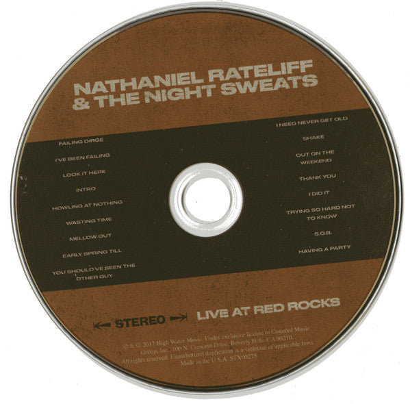 Nathaniel Rateliff & The Night Sweats* : Live At Red Rocks (CD, Album)