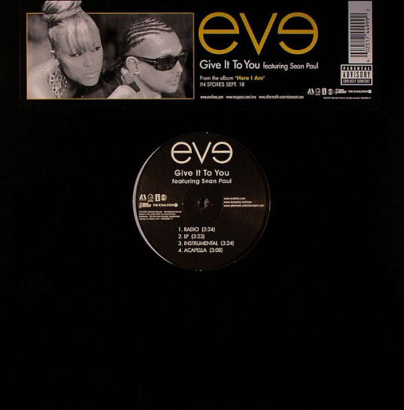 Eve (2) Featuring Sean Paul : Give It To You (12", Single)
