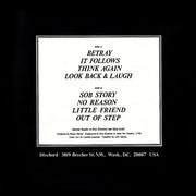 Minor Threat : Out Of Step (12", EP, RM, RP, $5,)