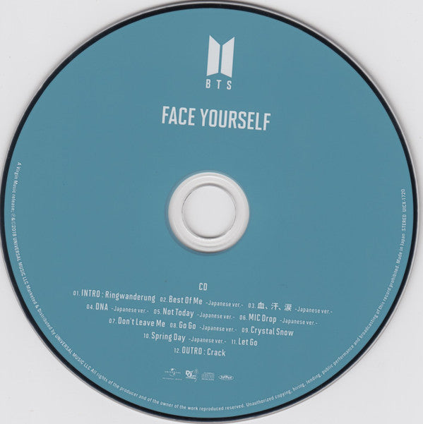 BTS (4) : Face Yourself (CD, Album + Blu-ray + Ltd, Typ)