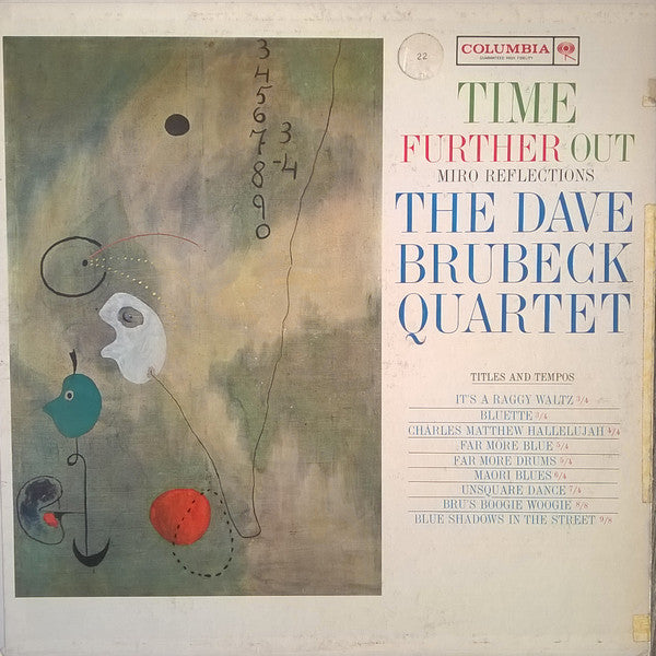 The Dave Brubeck Quartet : Time Further Out (Miro Reflections) (LP, Album, Mono, Hol)