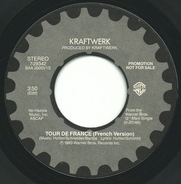 Kraftwerk : Tour De France (7", Promo, Styrene)