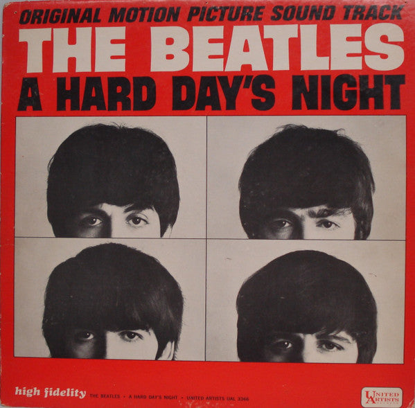 The Beatles : A Hard Day's Night (Original Motion Picture Sound Track) (LP, Album, Mono, Ter)