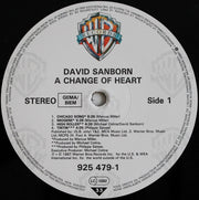 David Sanborn : A Change Of Heart (LP, Album)