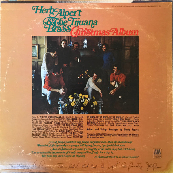 Herb Alpert & The Tijuana Brass : Christmas Album (LP, Album, Mon)