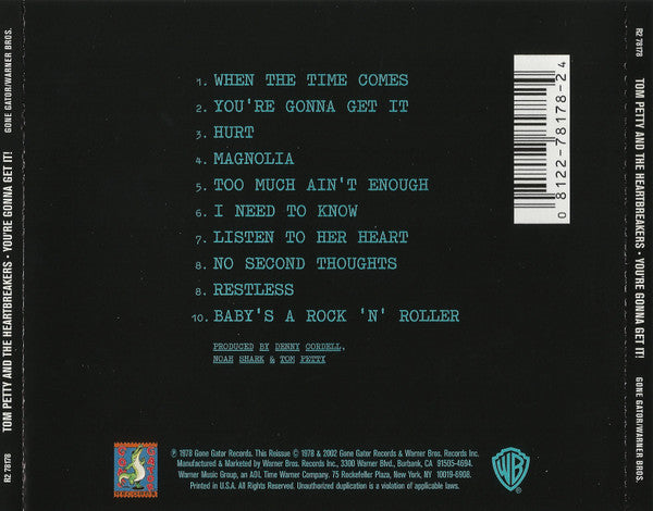 Tom Petty And The Heartbreakers : You're Gonna Get It! (CD, Album, RE, RM, RP)