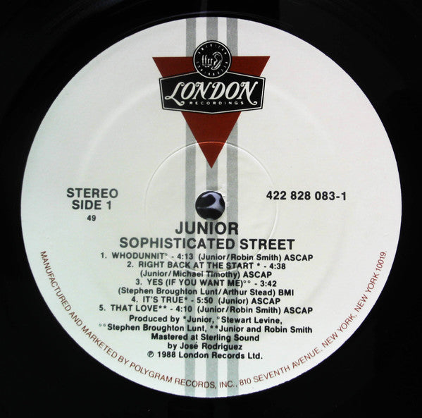Junior (2) : Sophisticated Street (LP)