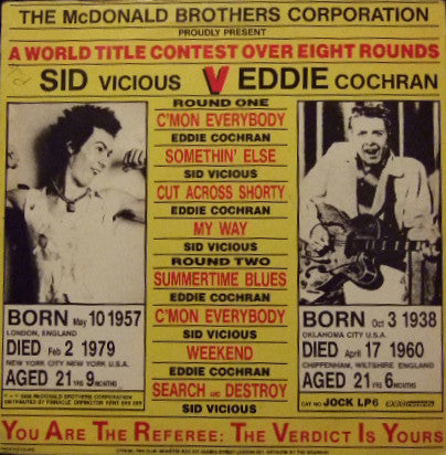 Sid Vicious V Eddie Cochran : Sid V Eddie The Battle Of The Rockers (LP, Comp, MP)