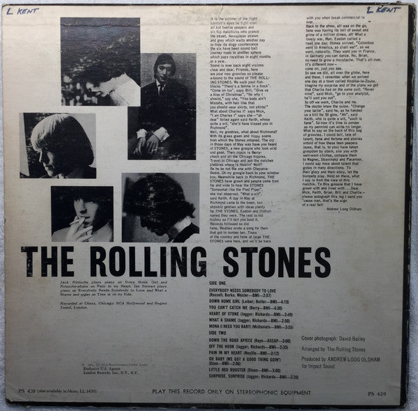 The Rolling Stones : The Rolling Stones, Now! (LP, Album, Mon)