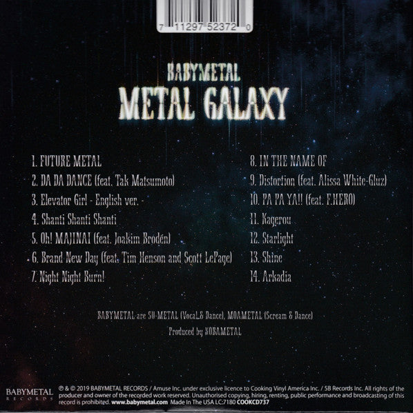 Babymetal : Metal Galaxy (CD, Album)