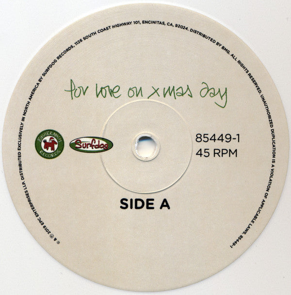 Eric Clapton : For Love On Xmas Day / Home For The Holidays (12", RSD, Ltd, Whi)
