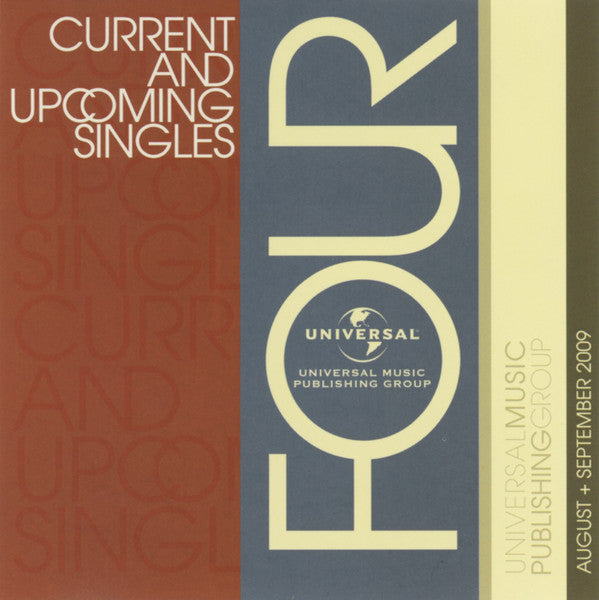 Various : Current And Upcoming Singles Four - August + September 2009 (CD, Comp, Promo)