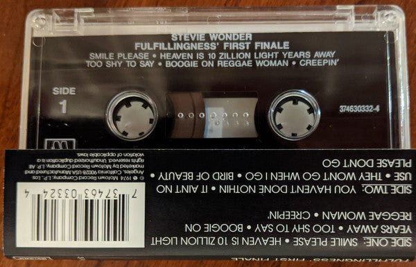Stevie Wonder : Fulfillingness' First Finale (Cass, Album, RE)