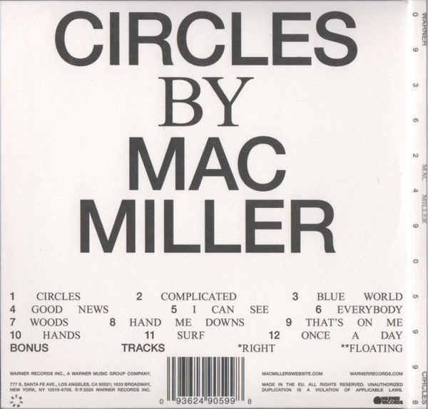 Mac Miller : Circles (CD, Album, Dlx)