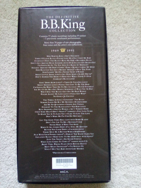 B.B. King : King Of The Blues (4xCD, Album, Comp, Club, RM, UML + Box)