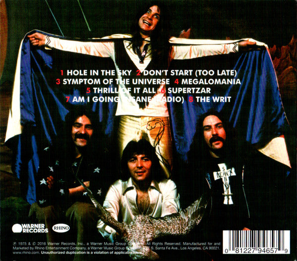 Black Sabbath : Sabotage (CD, Album, M/Print, RE, RM, Dig)