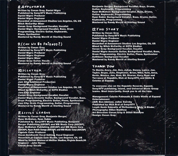 Conan Gray : Kid Krow (CD, Album)