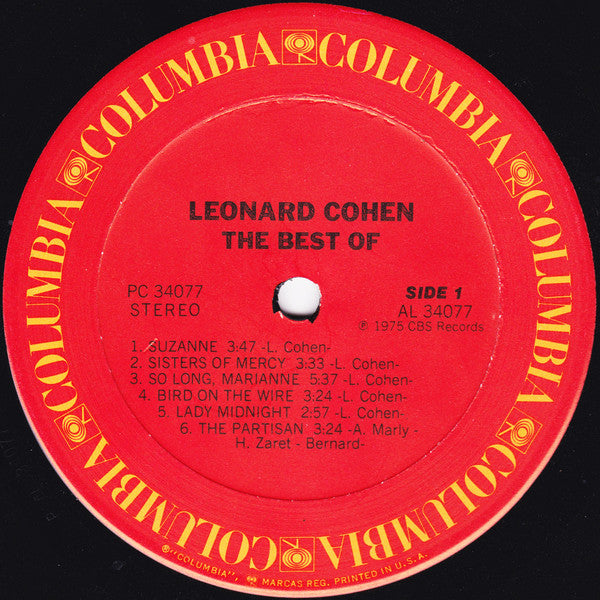 Leonard Cohen : The Best Of (LP, Comp, San)