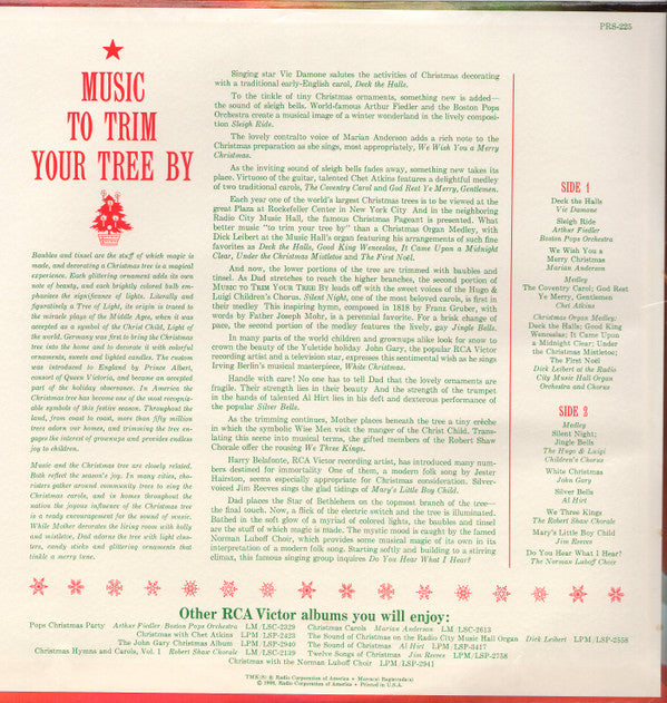 Various : Music To Trim Your Tree By (LP, Comp, S/Edition, Ind)