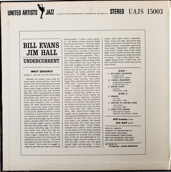 Bill Evans - Jim Hall : Undercurrent (LP, Album, Pla)