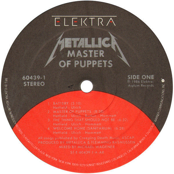 Metallica : Master Of Puppets (LP, Album, All)