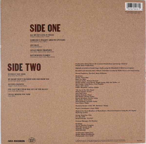 George Strait : Ocean Front Property (LP, Album, Glo)