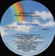 George Strait : Ocean Front Property (LP, Album, Glo)