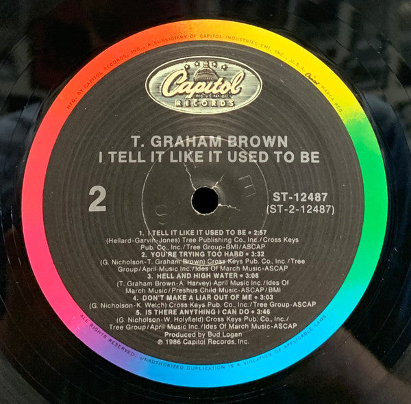 T. Graham Brown : I Tell It Like It Used To Be (LP, Album, Spe)