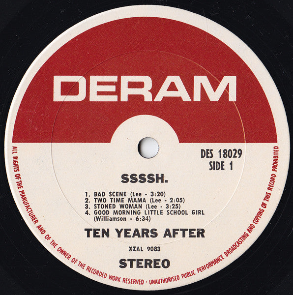 Ten Years After : Ssssh. (LP, Album, Gat)