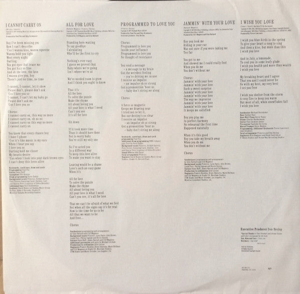 Princess : All For Love (LP, Album, 49)