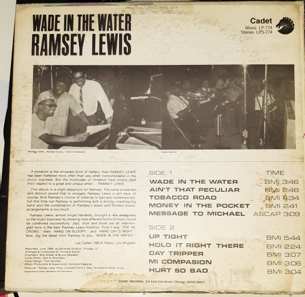 Ramsey Lewis : Wade In The Water (LP, Album, Mono)
