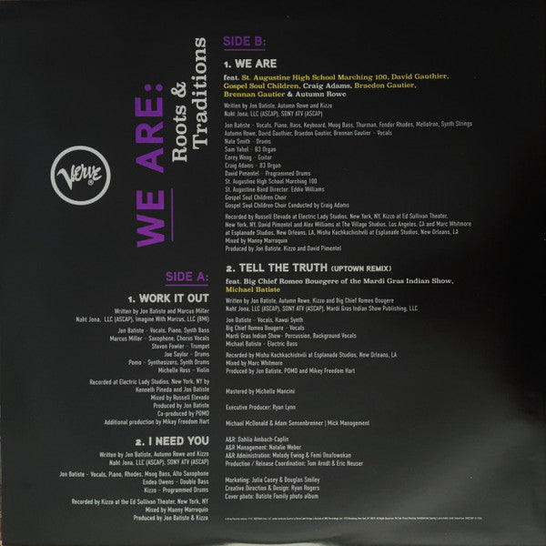 Jon Batiste : We Are: Roots & Traditions (12", EP, RSD, Ltd, Pur)