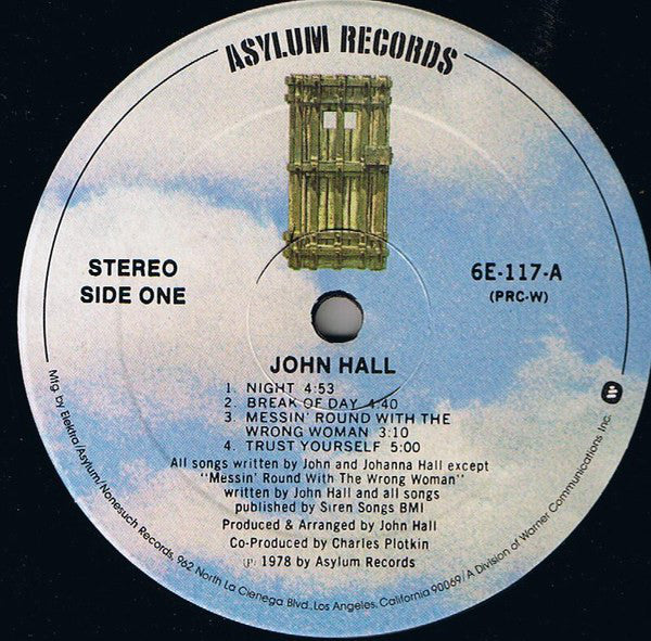 John Hall* : John Hall (LP, Album, PRC)