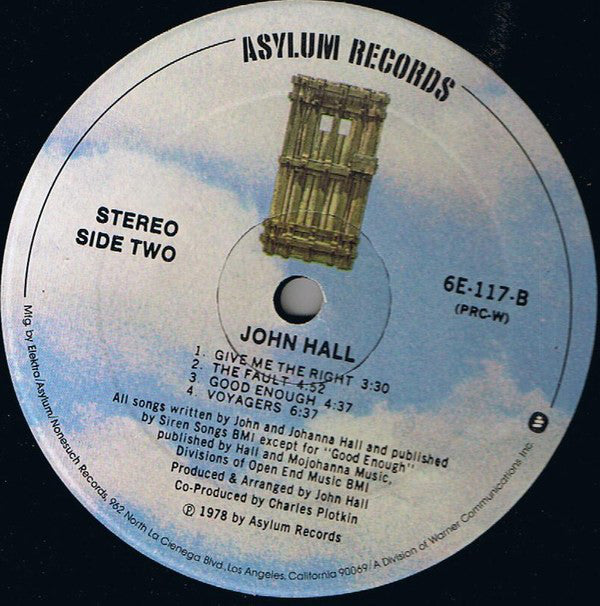 John Hall* : John Hall (LP, Album, PRC)