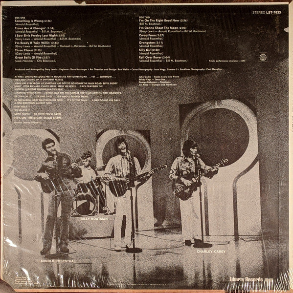 Gary Lewis : I'm On The Right Road Now (LP, Album)