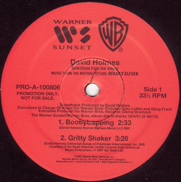David Holmes : Ocean's Eleven Sampler (12", Promo, Smplr)