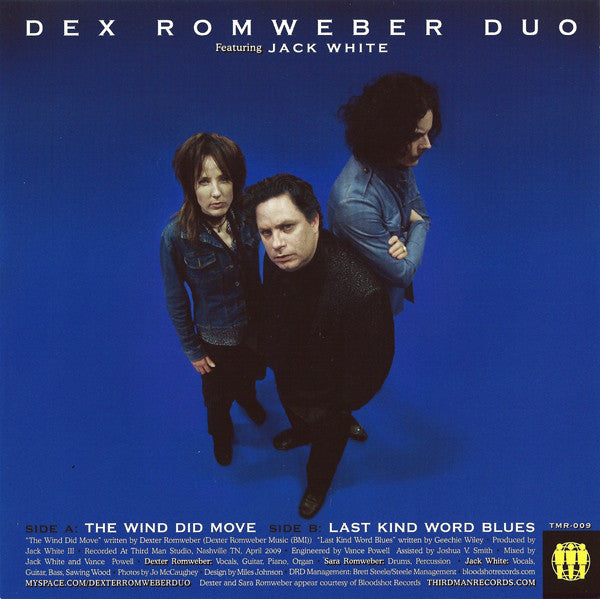 Dex Romweber Duo Featuring Jack White (2) : The Wind Did Move (7", Single)