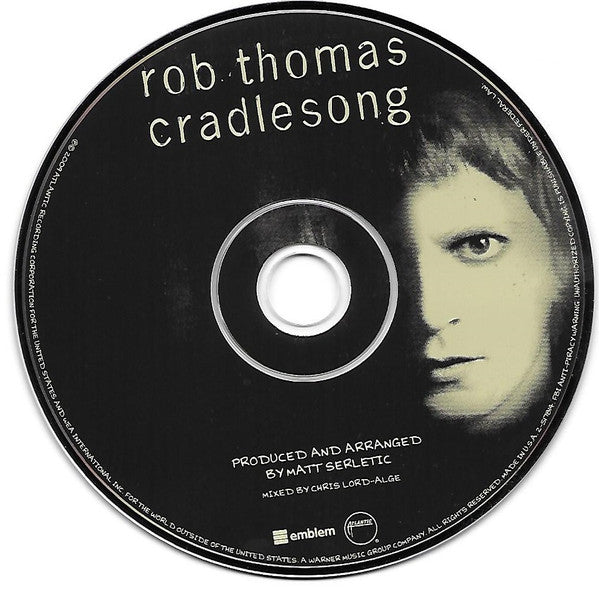 Rob Thomas : Cradlesong (CD, Album, Enh)
