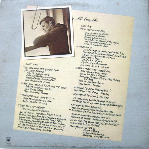Johnny McLaughlin* : Electric Guitarist (LP, Album, Pit)