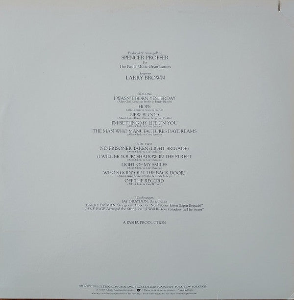 Allan Clarke : I Wasn't Born Yesterday (LP, Album)